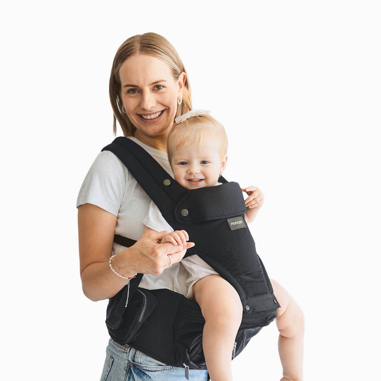 Momcozy 2-in-1 Baby Carrier - Black.