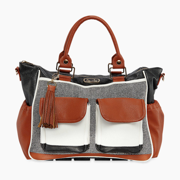 Itzy Ritzy Triple Threat Convertible Diaper Bag - Coffee And Cream.