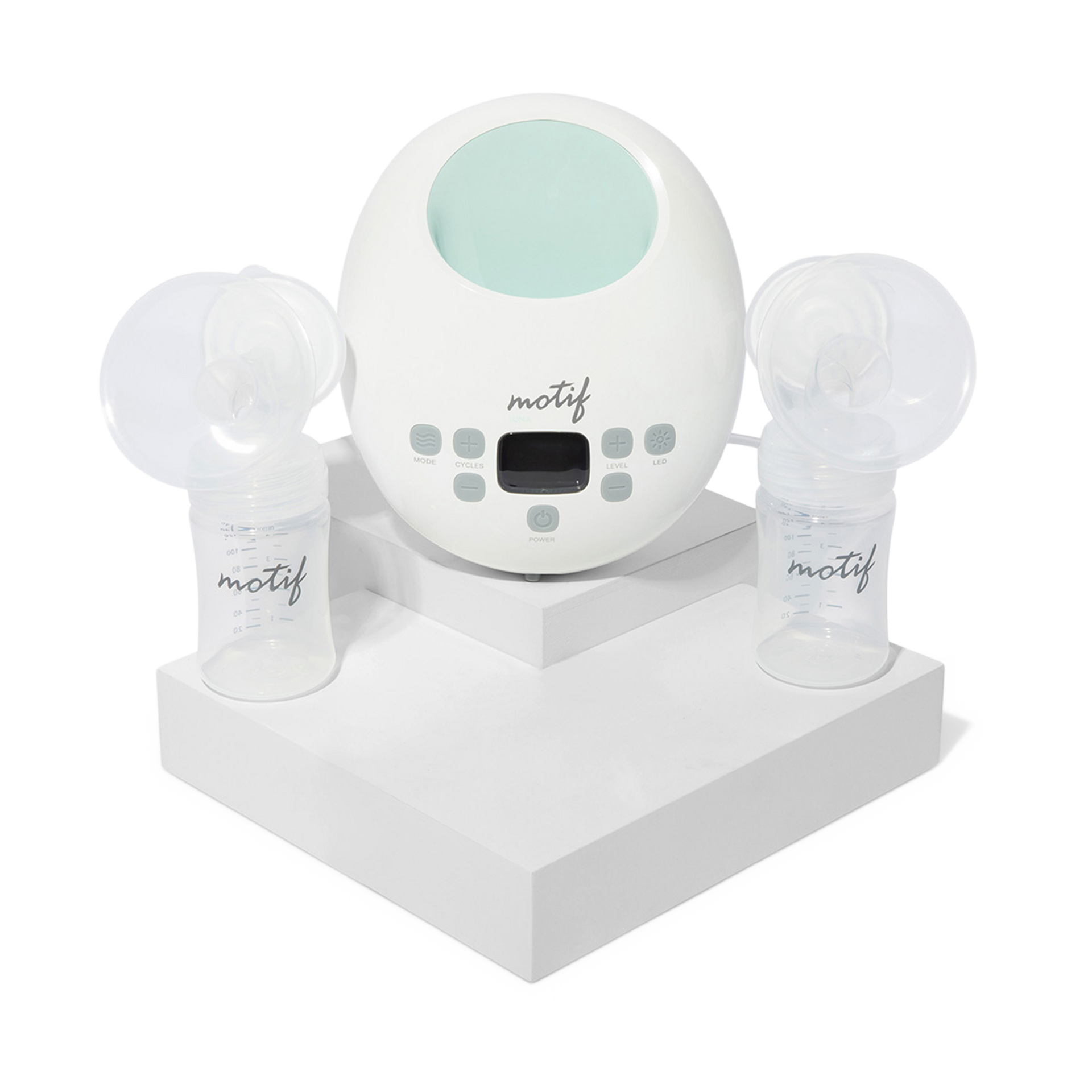 Motif Medical Luna Double Electric Breast Pump with Battery.