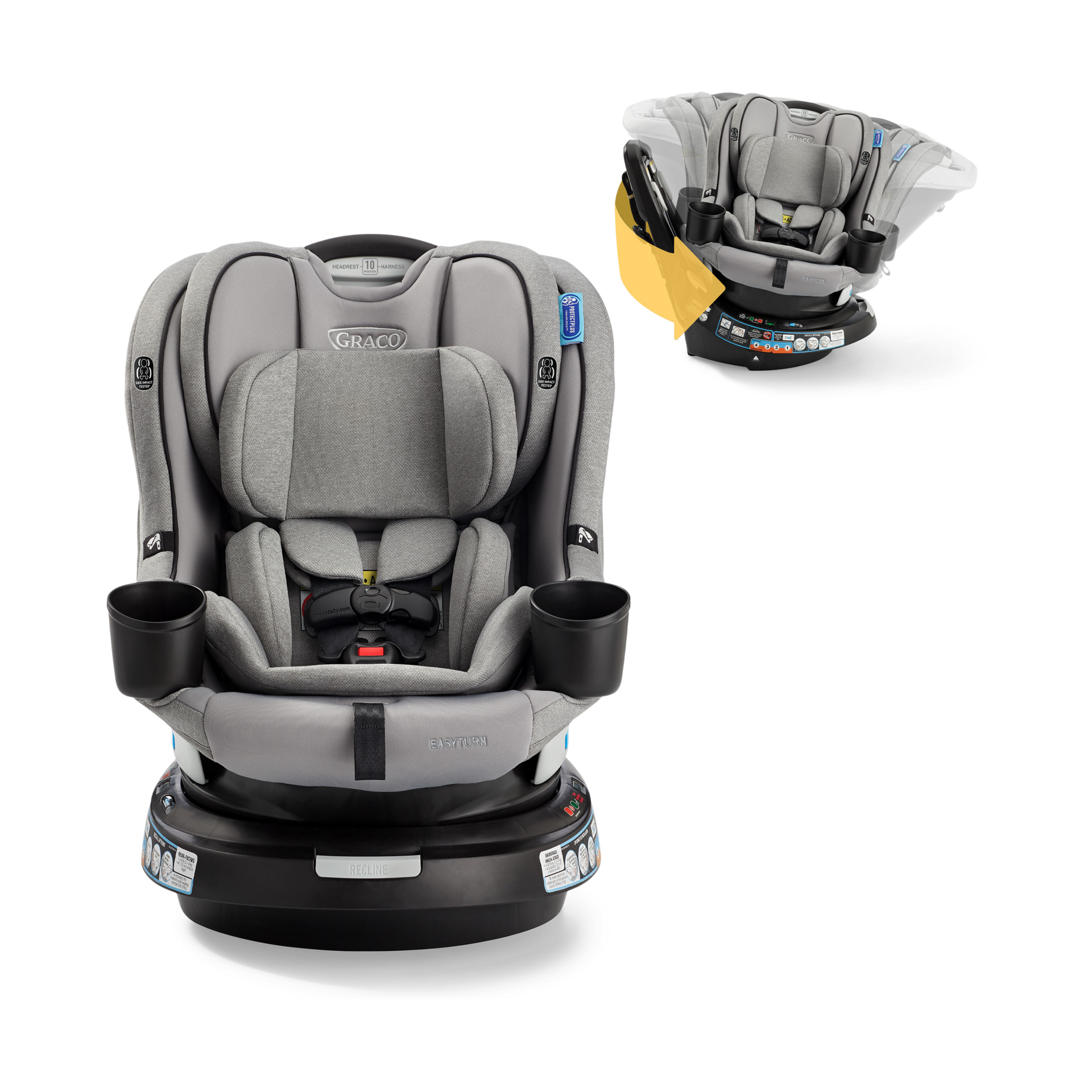  EasyTurn 360 2-in-1 Rotating Convertible Car Seat.