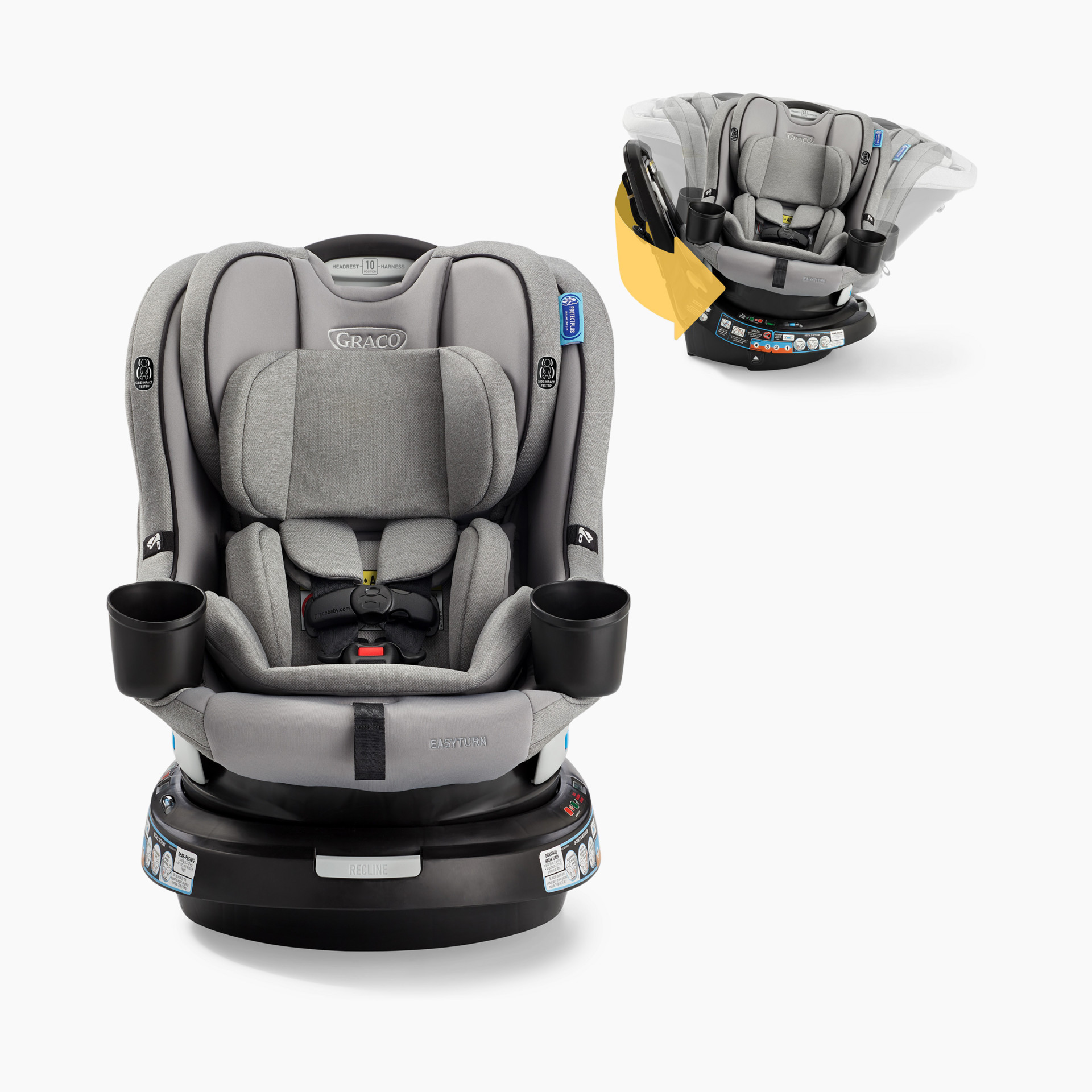Graco EasyTurn 360 2-in-1 Rotating Convertible Car Seat Solae