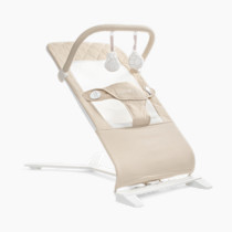 Baby Delight Alpine Deluxe Portable Bouncer, Infant, 0-6 Months, 100% GOTS Certified Cotton Fabrics, Organic Oat