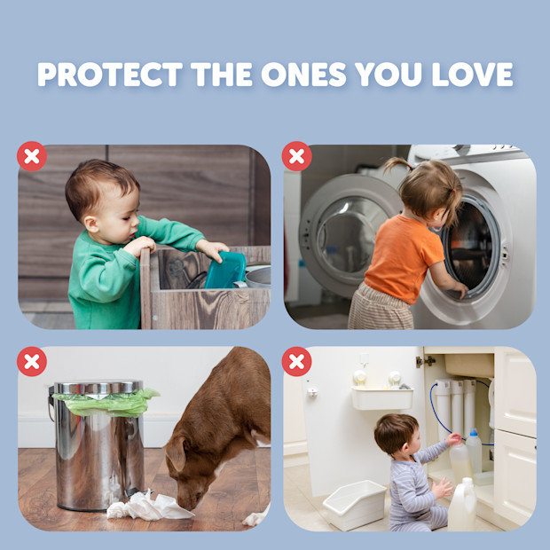 Jool Baby Multi-Purpose Adhesive Child Safety Strap (4-Pack).