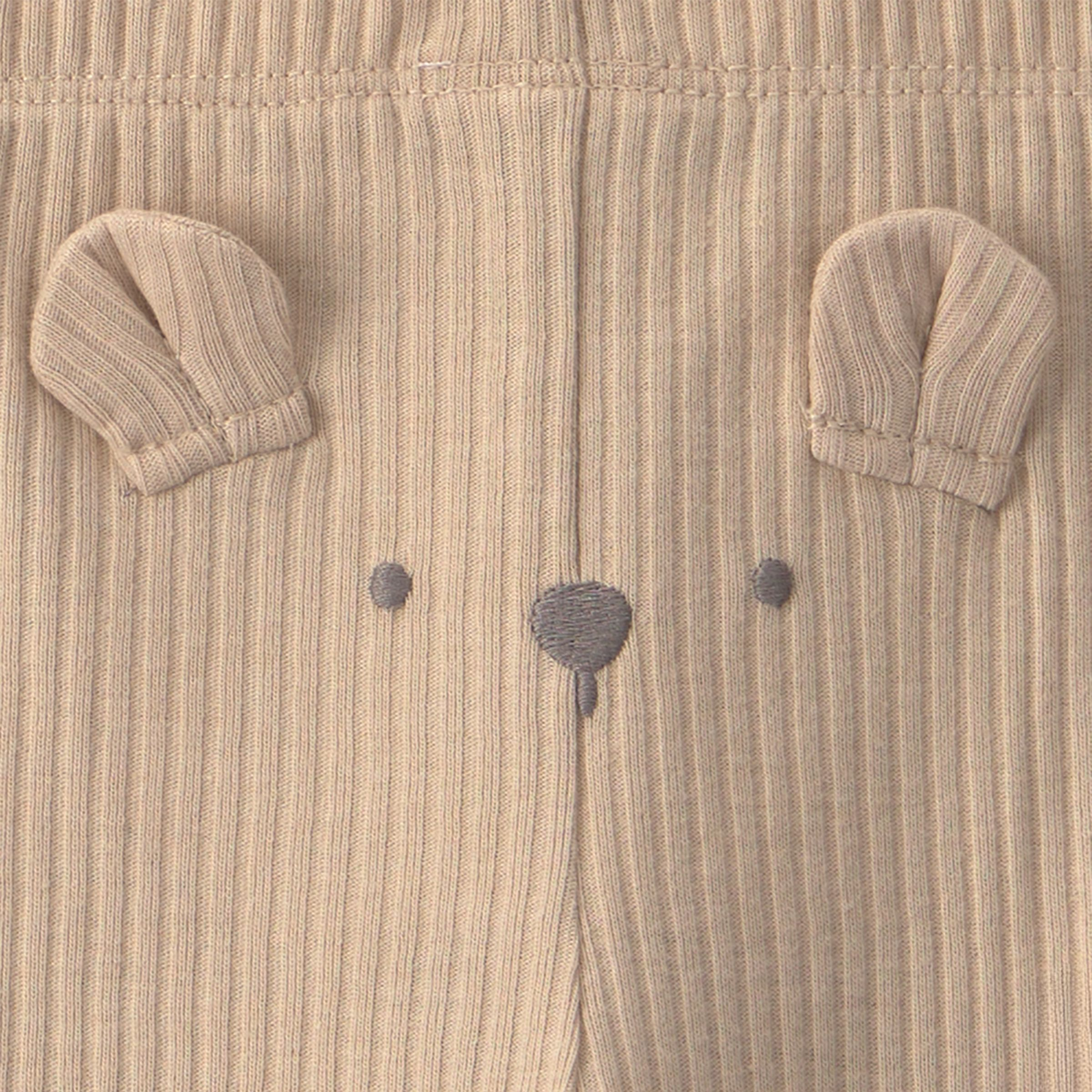 Carter's 3-Piece Bodysuit & Pant Gift Set - Brown/Ivory Bear, 6M.