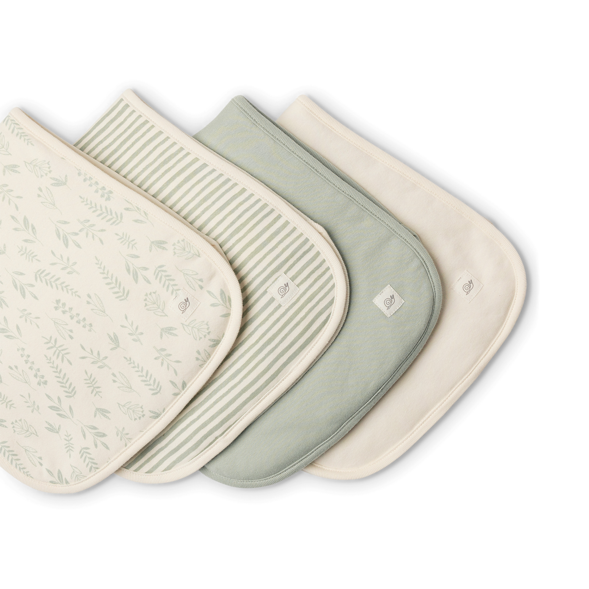 Tiny Kind 4 Pack Organic Burp Cloth.