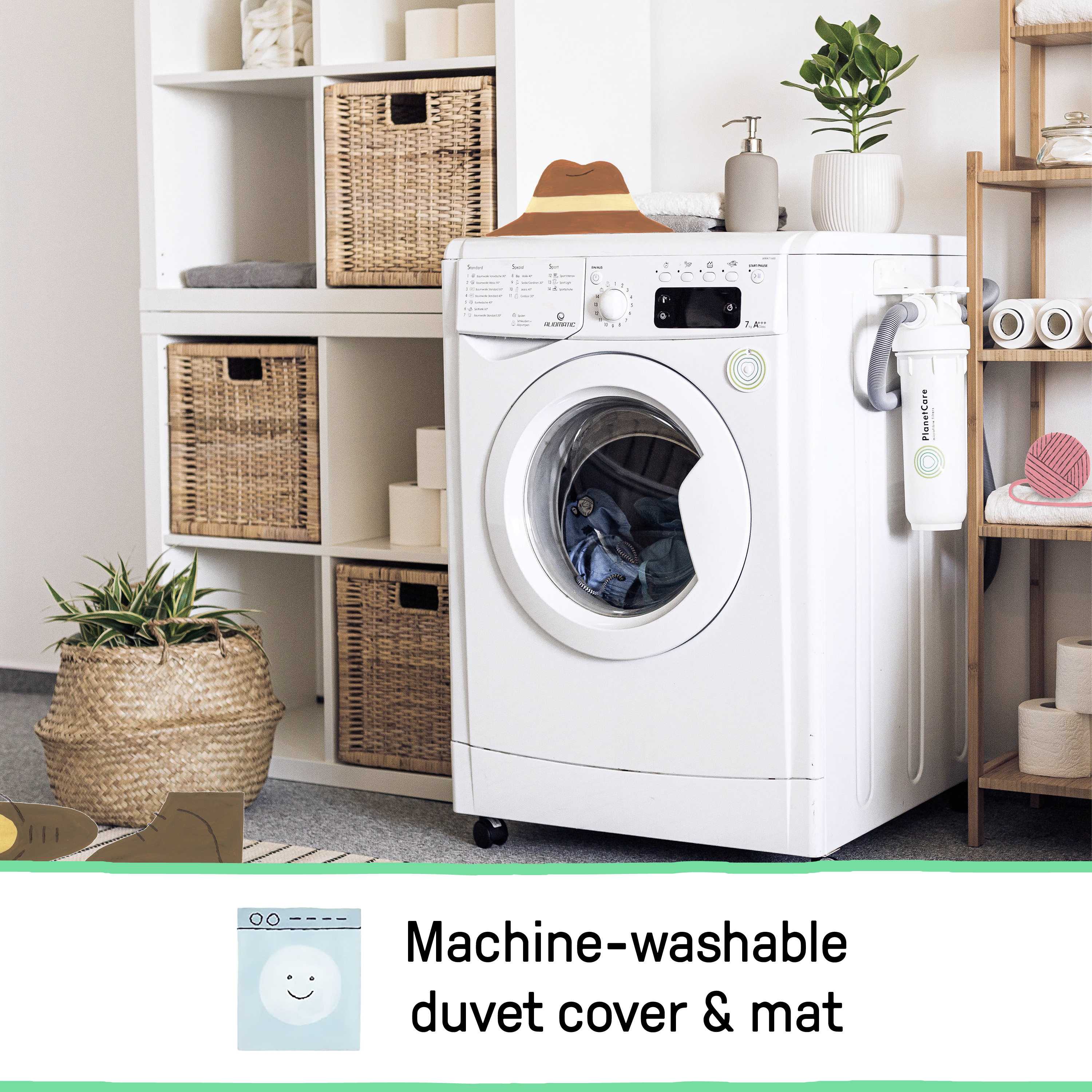 Ingenuity Cozy Spot Duvet Baby Activity Gym and Play Mat - Elephant March.