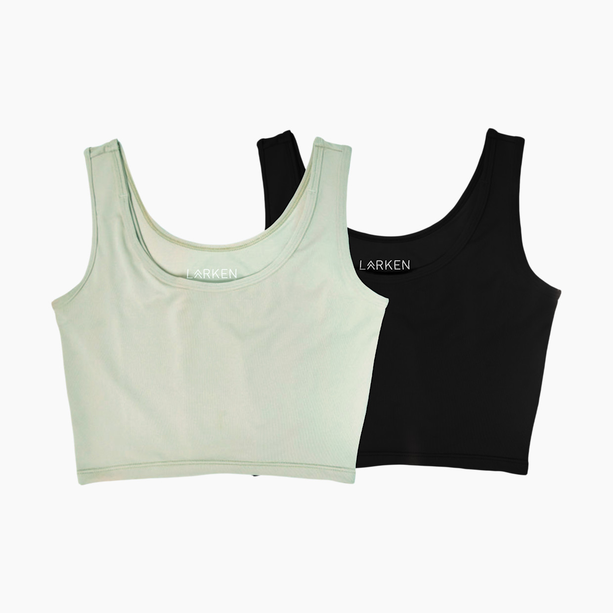 Larken Larken X Nursing + Hands - Free Pumping Bra Bundle (2 pack) - Sage, Black, XS.