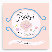 Lucy Darling Little Beach Babe Baby Memory Book – First 5 Years Journal & Photo Album, Baby Girl Keepsake, Unique Scrapbook Album, Mom Gift