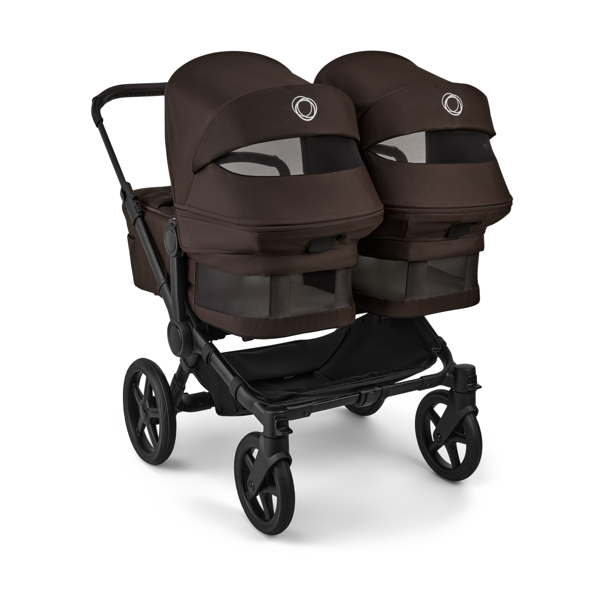Bugaboo Donkey 6 Twin Bassinet Fabric - Cocoa Brown.