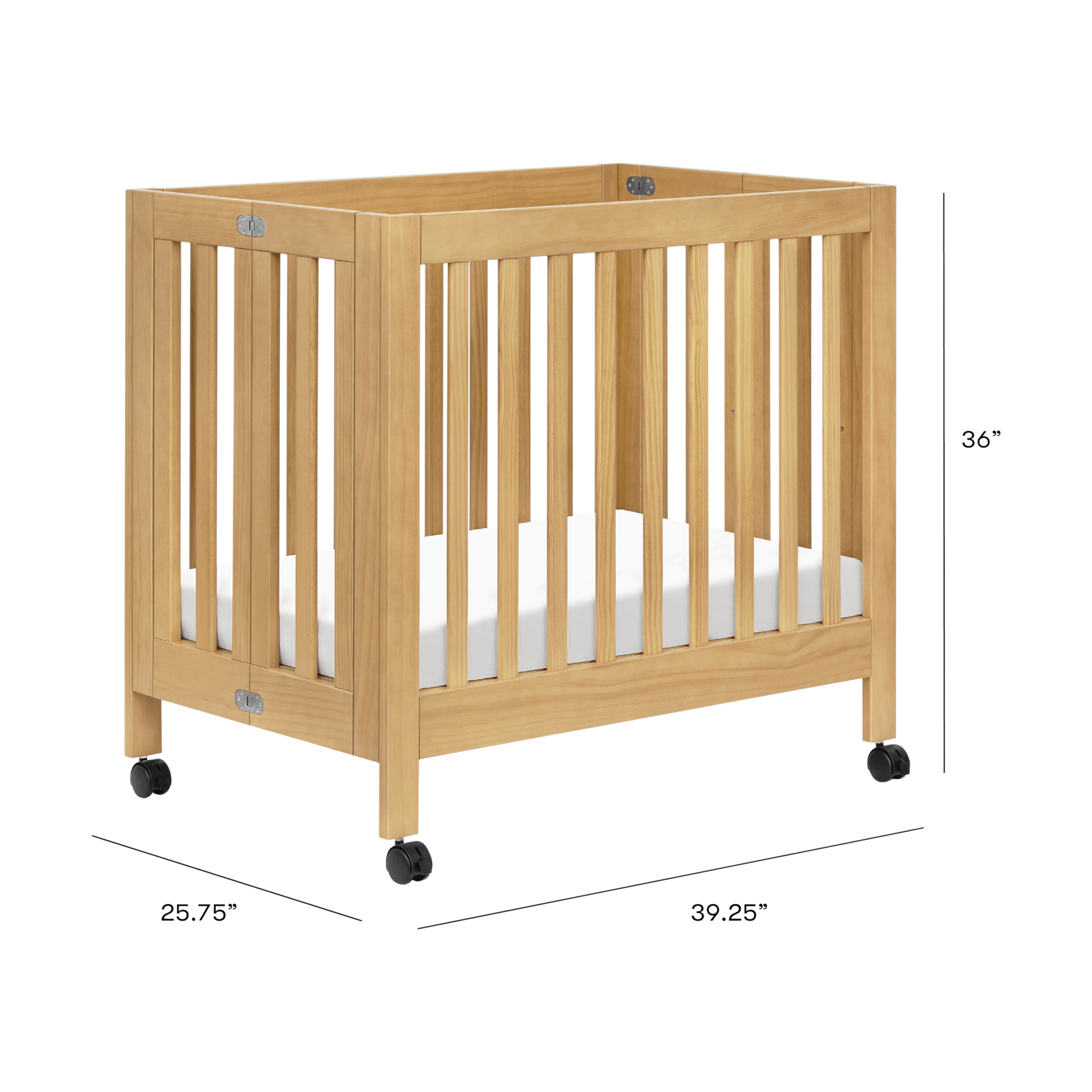 babyletto Origami Mini Crib Honey Babylist Shop