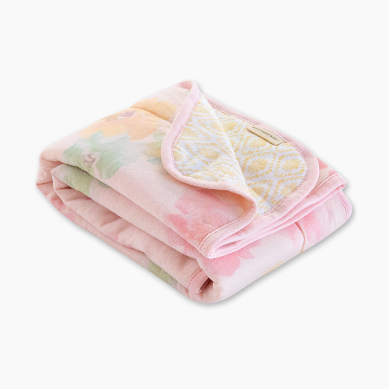 Burt's Bees Baby Reversible Organic Cotton Jersey Knit Blanket - Morning Glory.