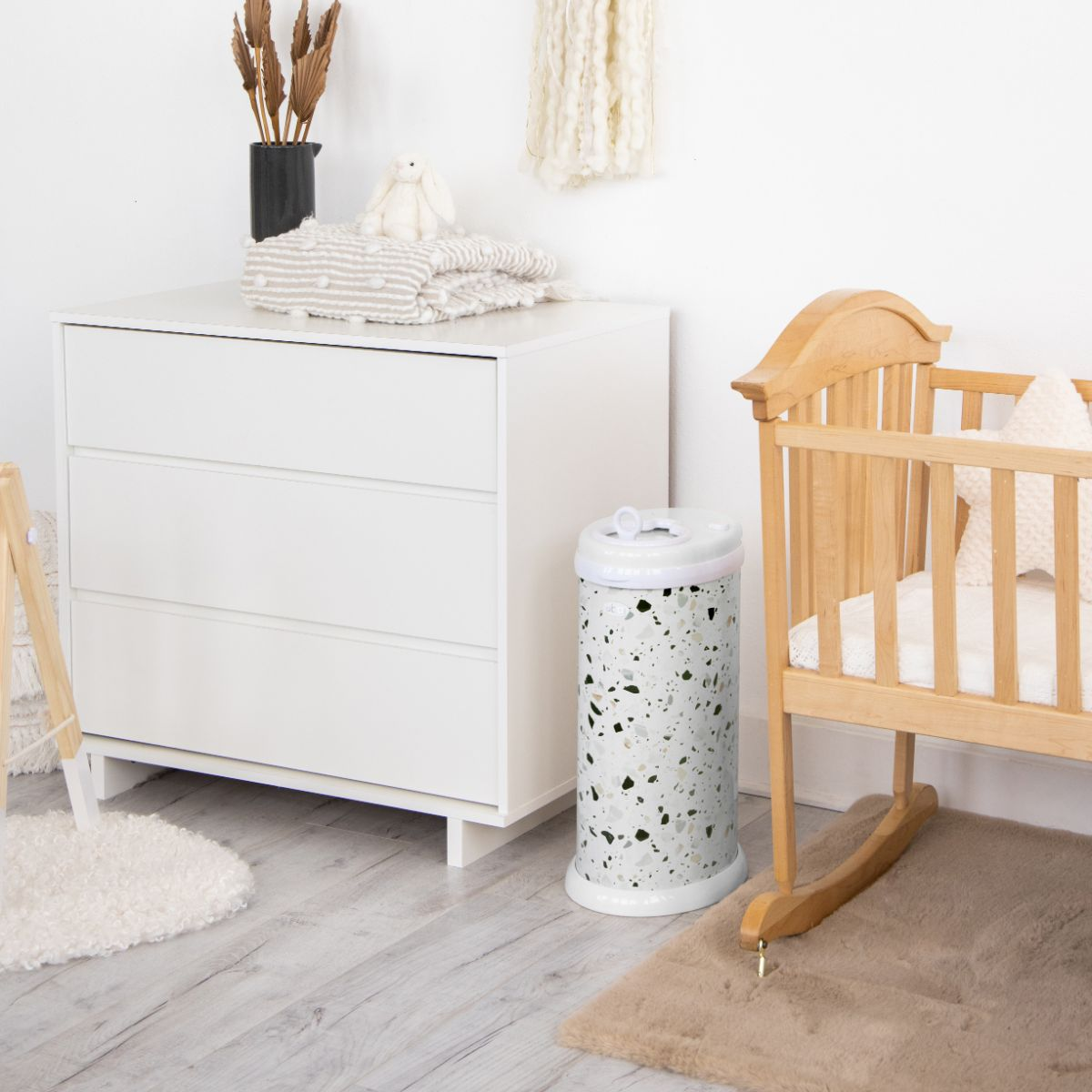 Ubbi Ubbi x Babylist Steel Diaper Pail Terrazzo Babylist Shop
