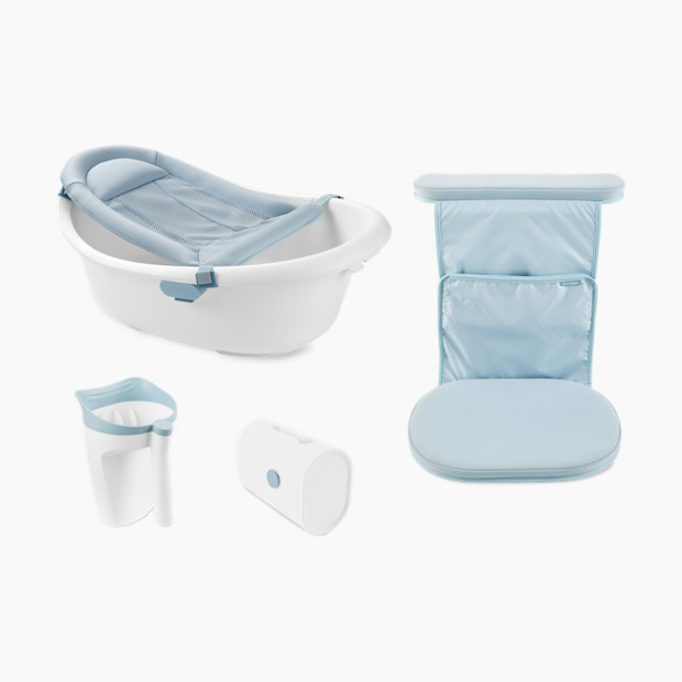Skip Hop Wave 4-in-1 Bath Tub & Accessories Bundle.