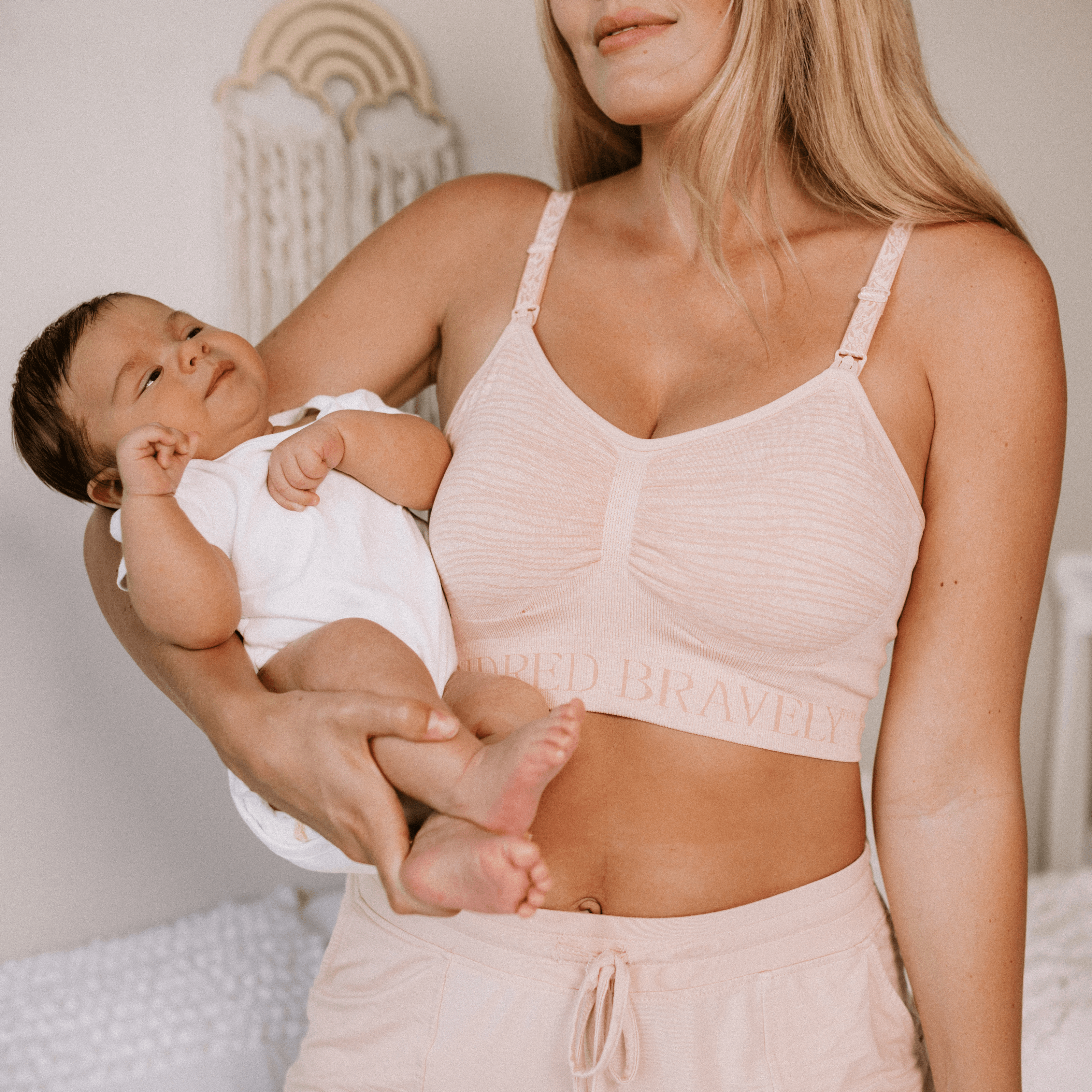 Kindred Bravely Sublime Hands Free Pumping Bra - Pink Heather, 2X.