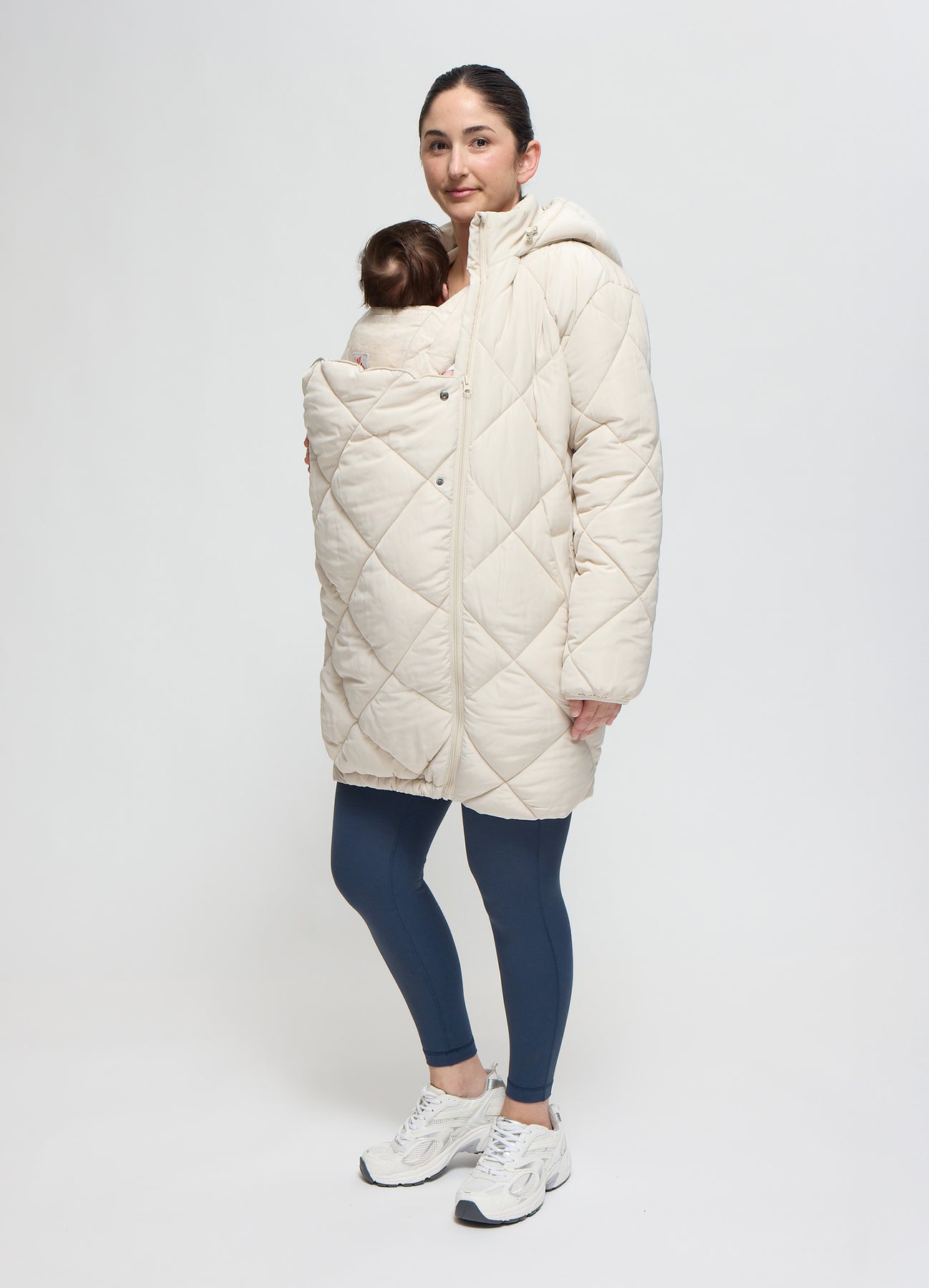 Grow With You Maternity Hooded Long Parka Jacket.