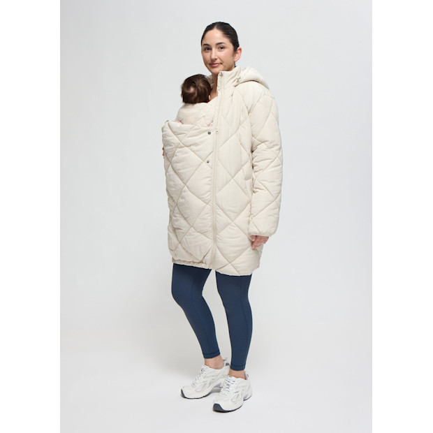 Grow With You Maternity Hooded Long Parka Jacket.