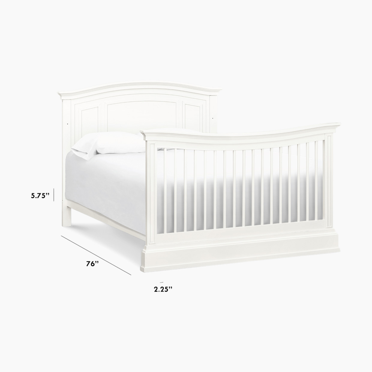 daVinci Full Size Bed Conversion Kit - Warm White.
