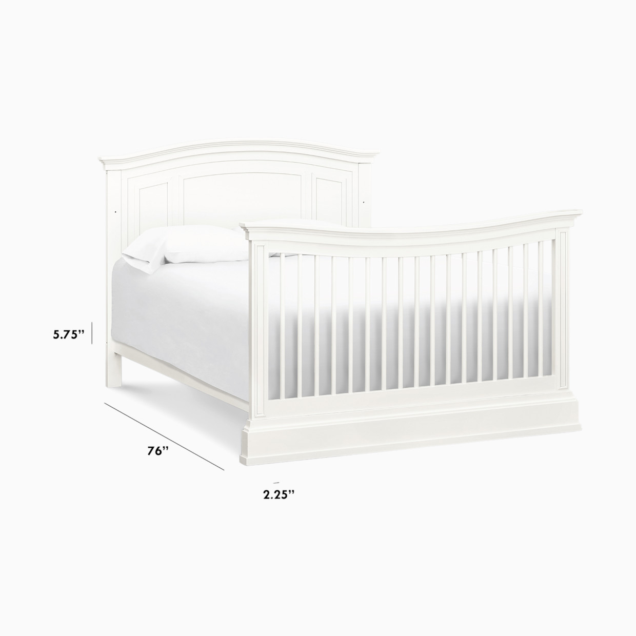 daVinci Full Size Bed Conversion Kit - Warm White.