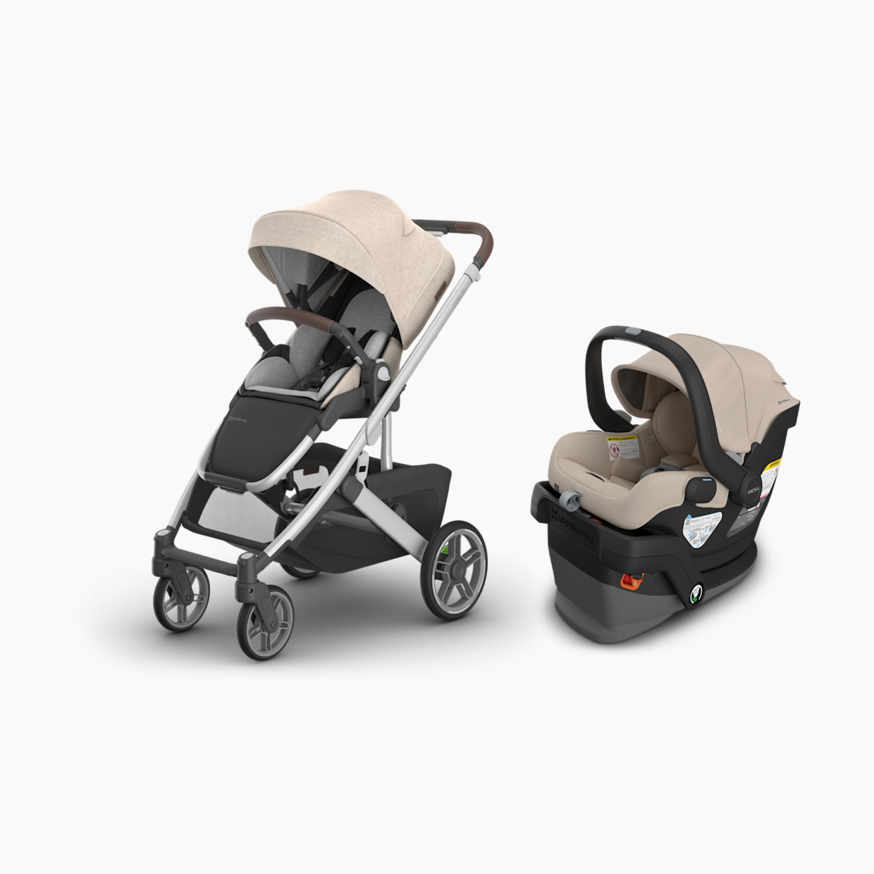 UPPAbaby Cruz V3 Stroller & Mesa V3 Infant Car Seat Travel System - Declan.