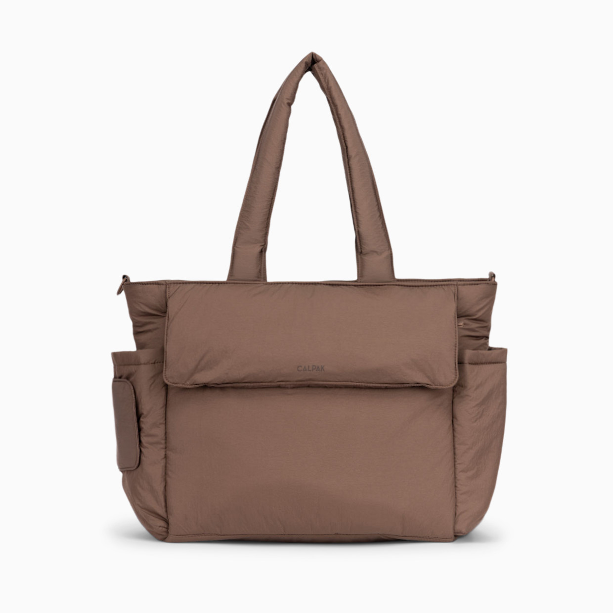 CALPAK Diaper Tote Bag With Laptop Sleeve - Hazelnut.