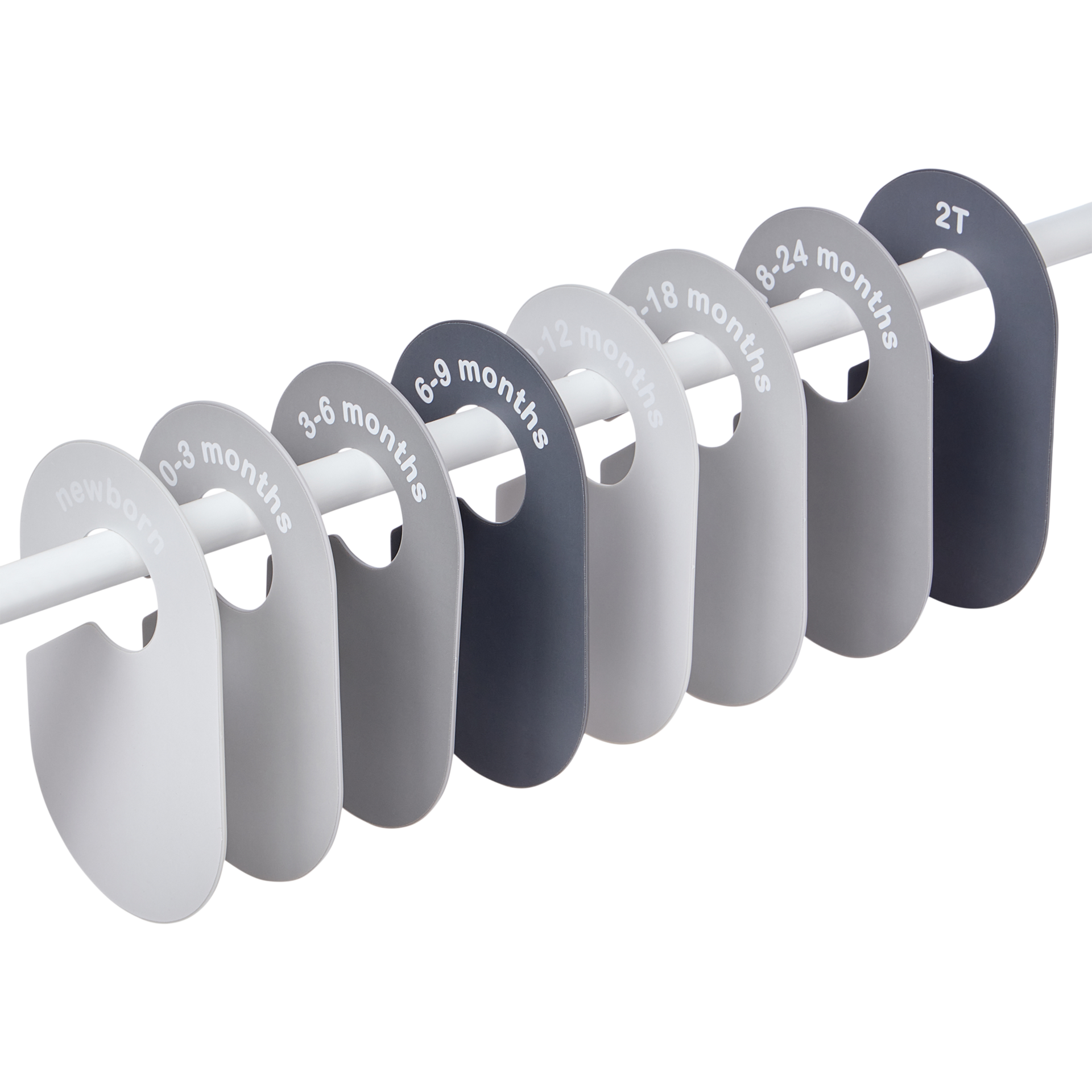 Sprucely 8 Piece Closet Dividers - Grey.