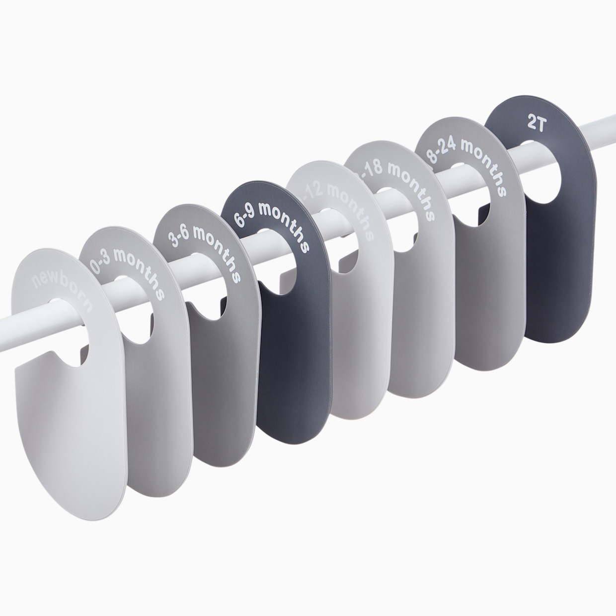 Sprucely 8 Piece Closet Dividers - Grey.