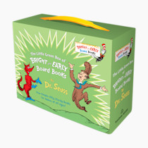 Little Green Boxed Set of Bright and Early Board Books: Fox in Socks; Mr. Brown Can Moo! Can You?; There's a Wocket in My Pocket!; Dr. Seuss's ABC (Bright & Early Board Books)
