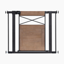 Safety 1st Adjustable Baby Gate for Doorways, Modern Farmhouse Style Gates for Pets, Toddlers, Babies, Children, Wood