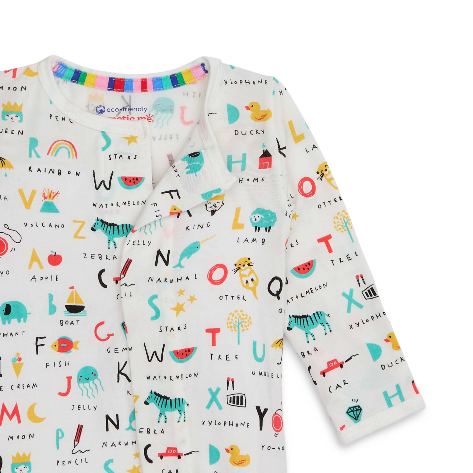 Magnetic Me Modal Magnetic Footie - Abc Love, Newborn.