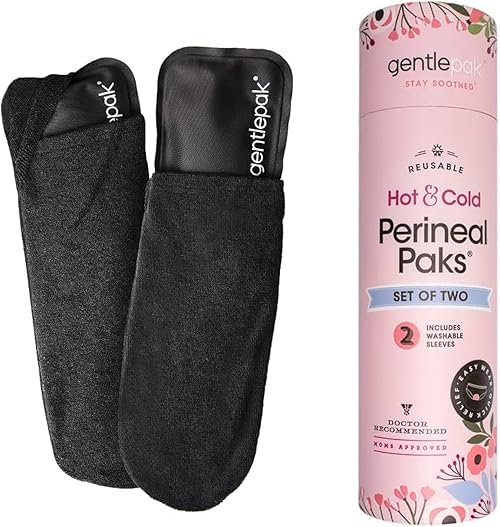 Gentlepak Reusable Perineal Ice & Heat Paks with Washable Sleeves