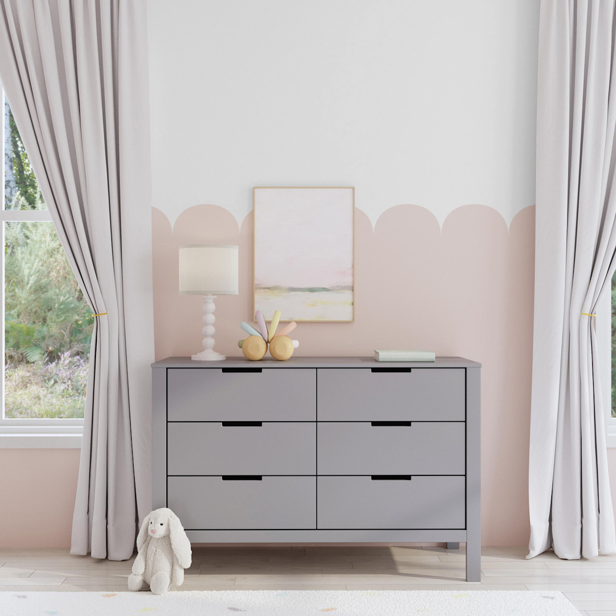 Carter's by daVinci Colby 6-Drawer Dresser - Grey.