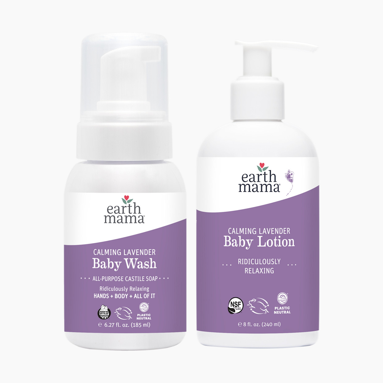 Earth Mama Baby Bath Bundle - Calming Lavender.