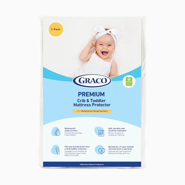 Graco Premium Waterproof Crib & Toddler Mattress Protector.