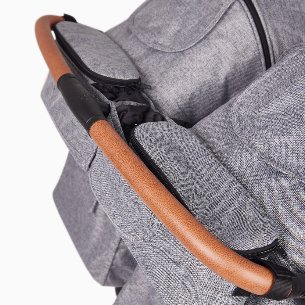 Zoe Double Stroller Organizer - Luxe Grey.
