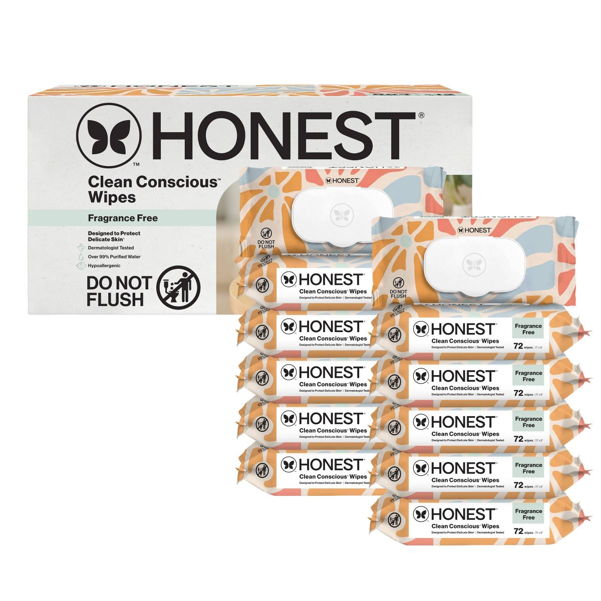 Clean Conscious Sensitive Skin Baby Wipes.