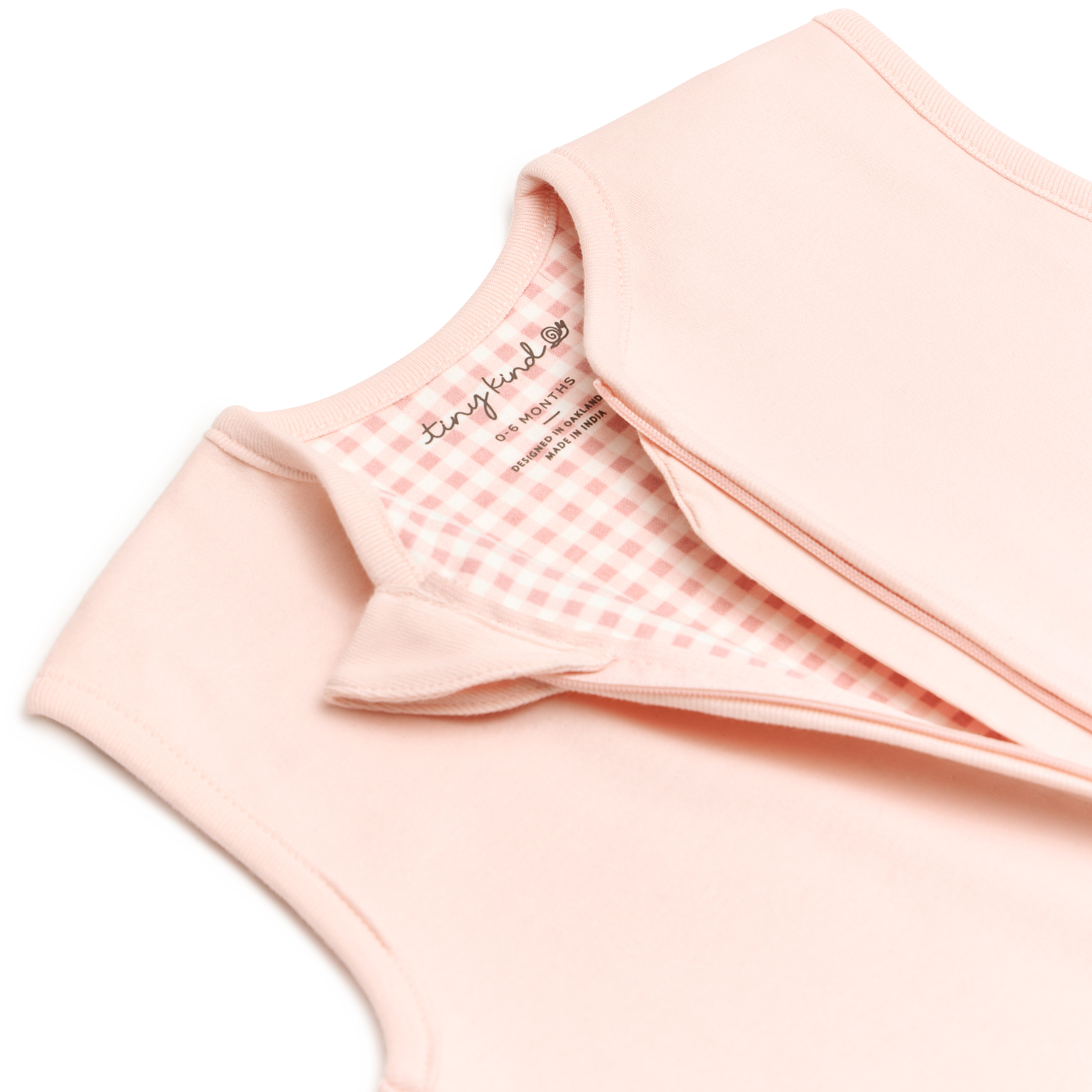 Tiny Kind Organic Cotton Wearable Swaddle 1.0 TOG - Pink, 0-6 M.