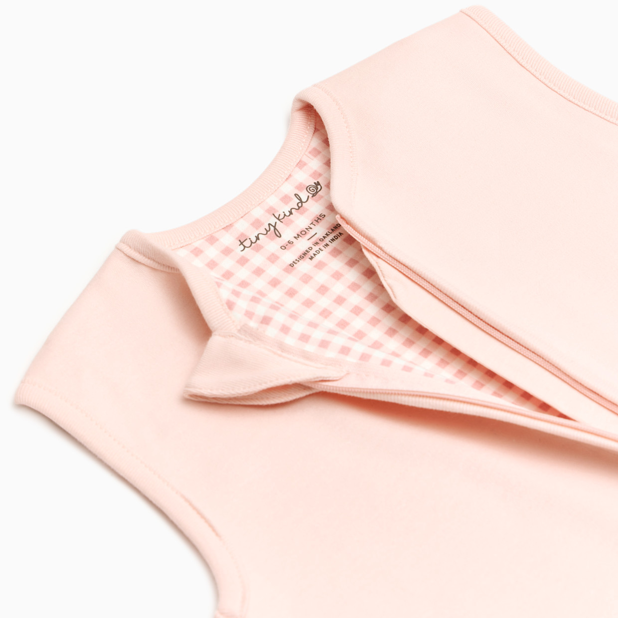 Tiny Kind Organic Cotton Wearable Swaddle 1.0 TOG - Pink, 0-6 M.