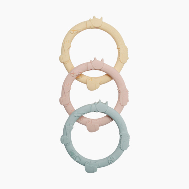 Loulou Lollipop Wild Teething Ring Set.