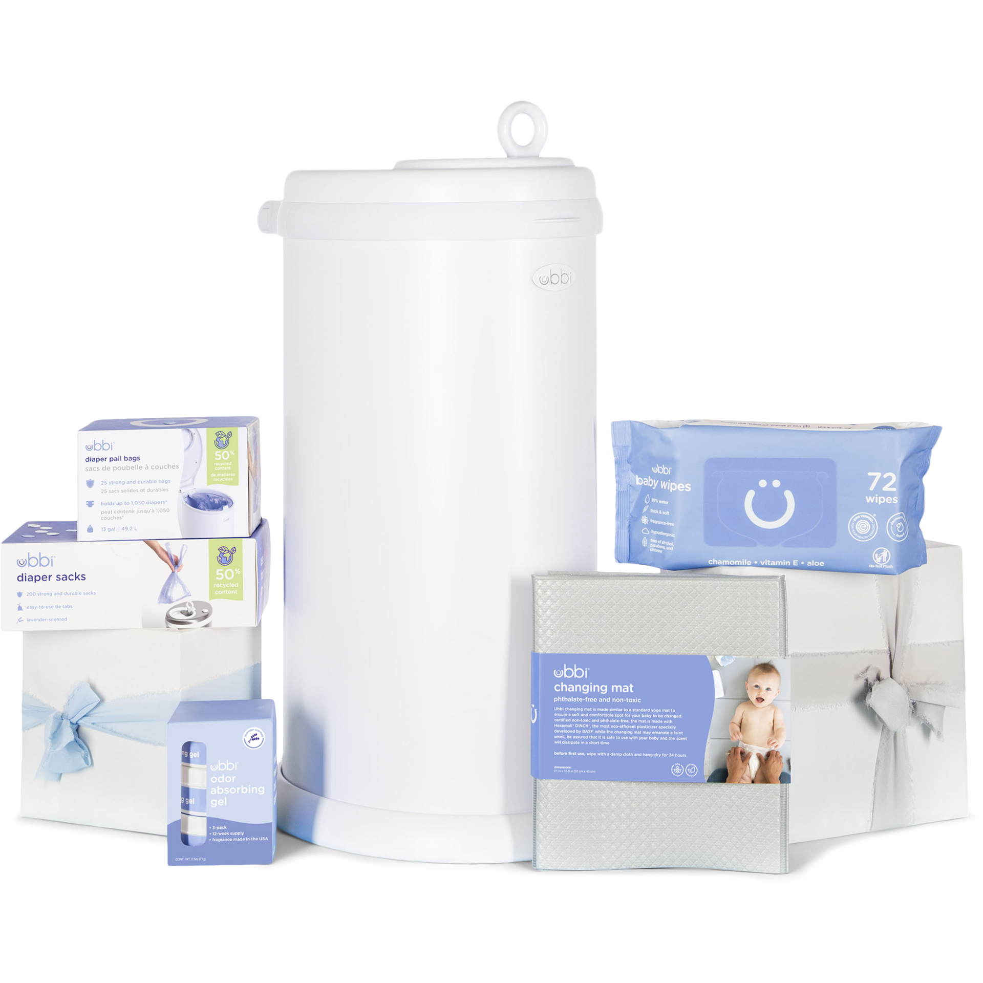 Ubbi Diaper Pail Value Gift Set.
