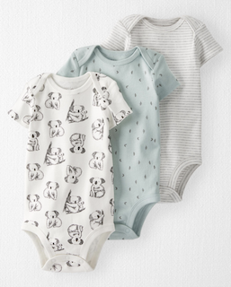 3-Pack Organic Cotton Rib Bodysuits - $12.95.