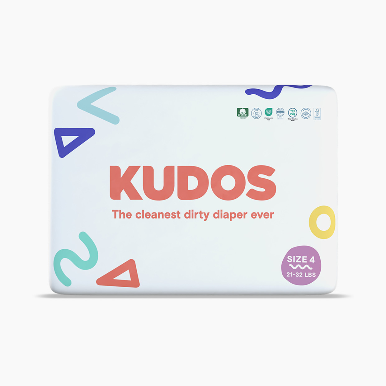 Kudos Diapers, Monthly Supply - Size 4, 162 Count.