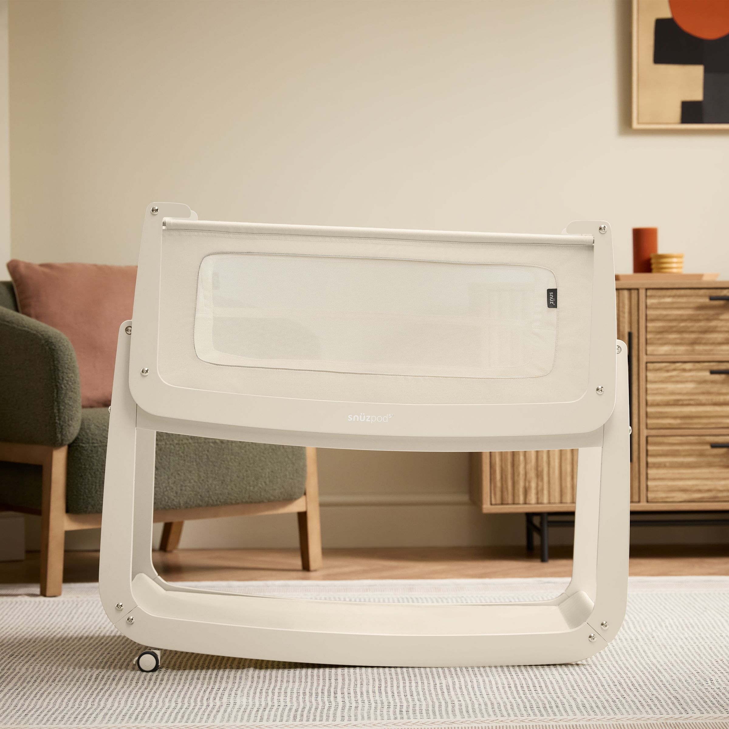 Snüz SnuzPod5 Bedside Bassinet - Cashmere.