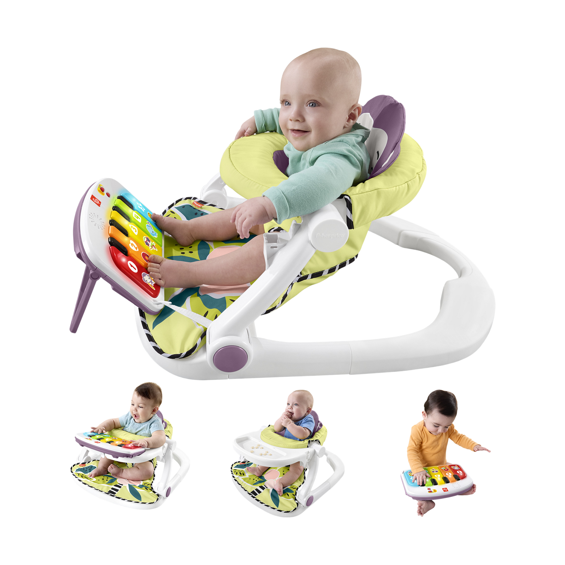 Fisher-Price Purple Monkey Deluxe Sit-Me-Up Seat.