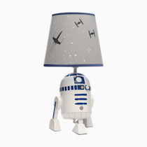 Lambs & Ivy Star Wars Classic Hand Painted R2-D2 Lamp with Shade & Bulb
