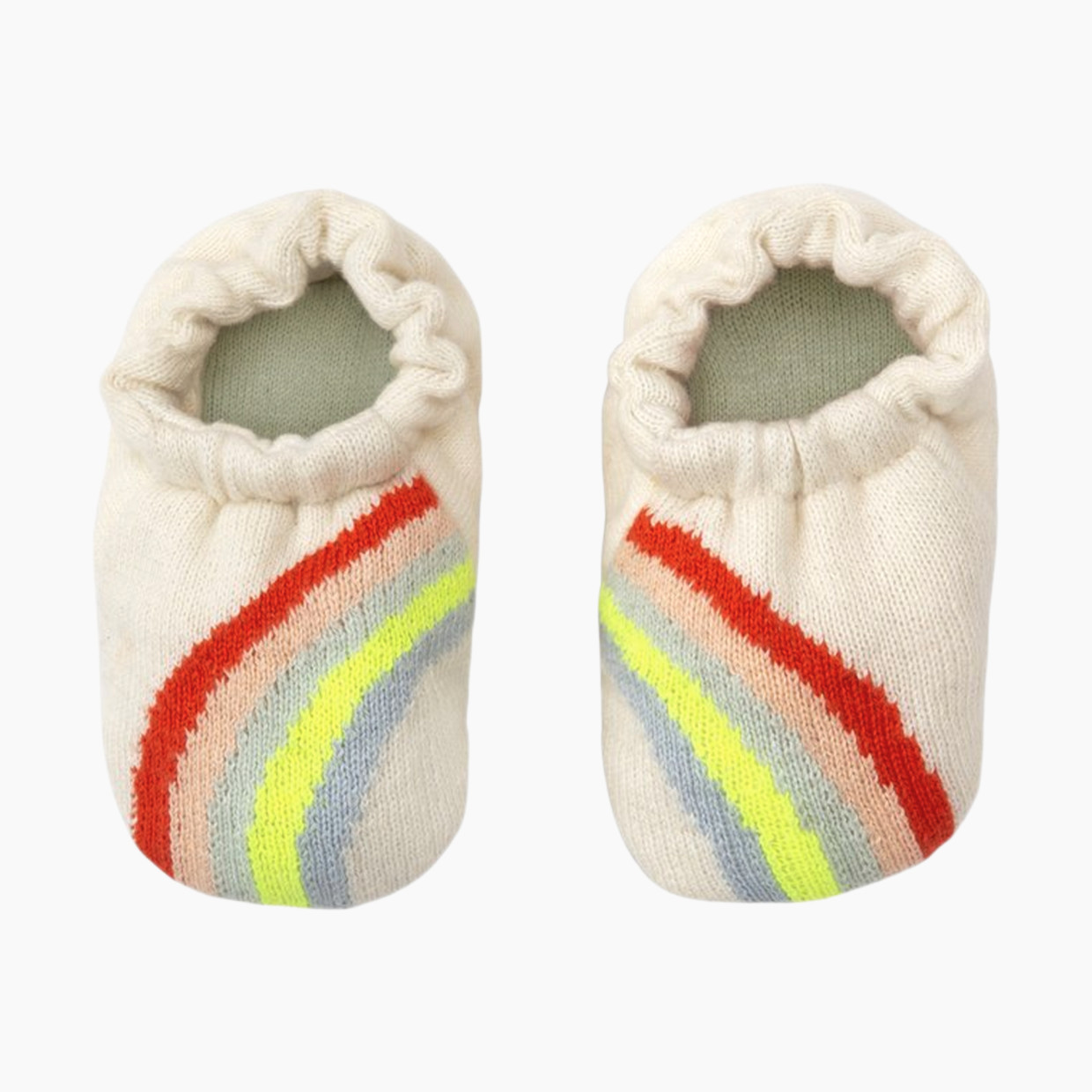 MERI MERI Knit Baby Booties - Rainbow, 0-6 Months.