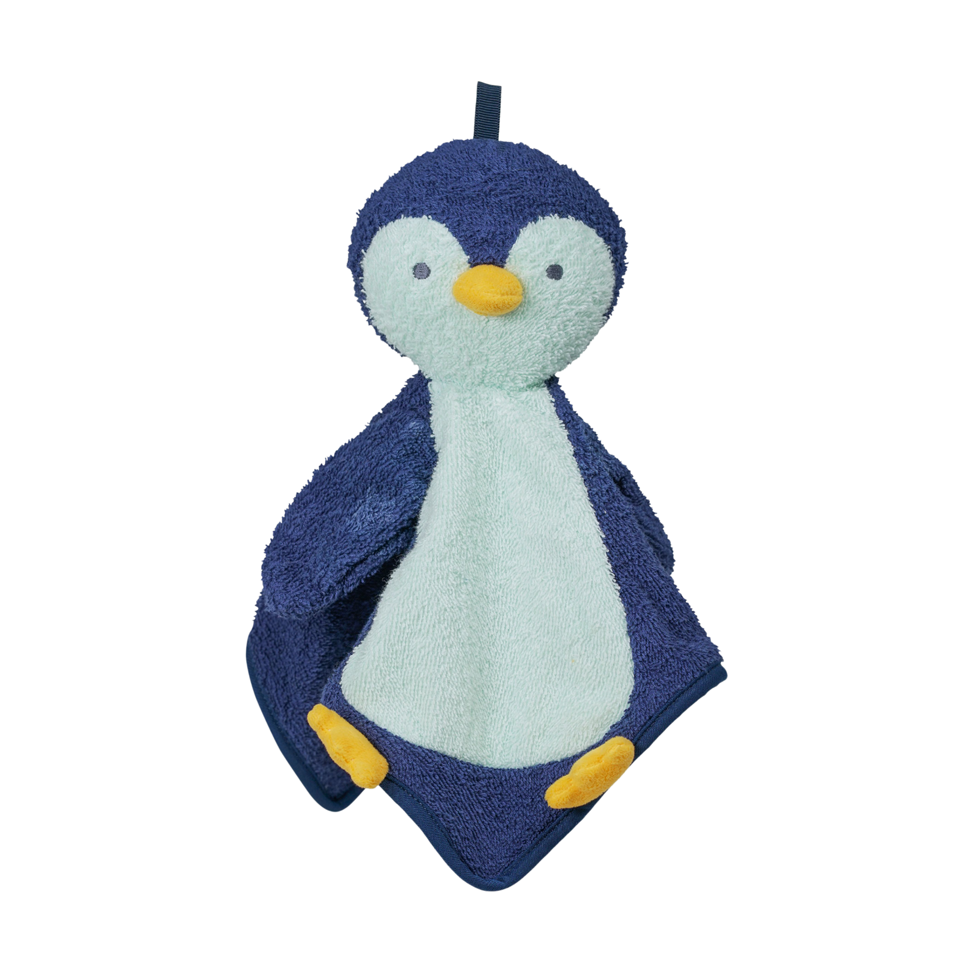 Manhattan Toy Penny Penguin Scrub-a-Dubbie Bathtime Puppet Washcloth for Infants, Toddlers and Kids