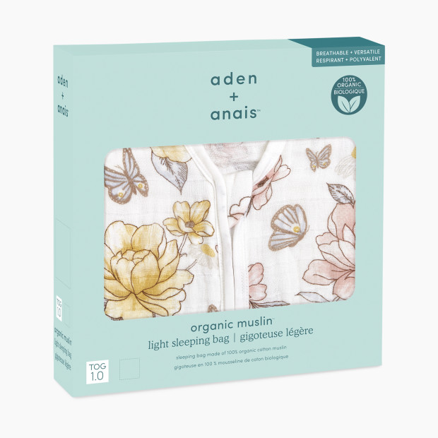 Aden + Anais Organic Muslin Sleeping Bag - Earthly, 0-6 M.