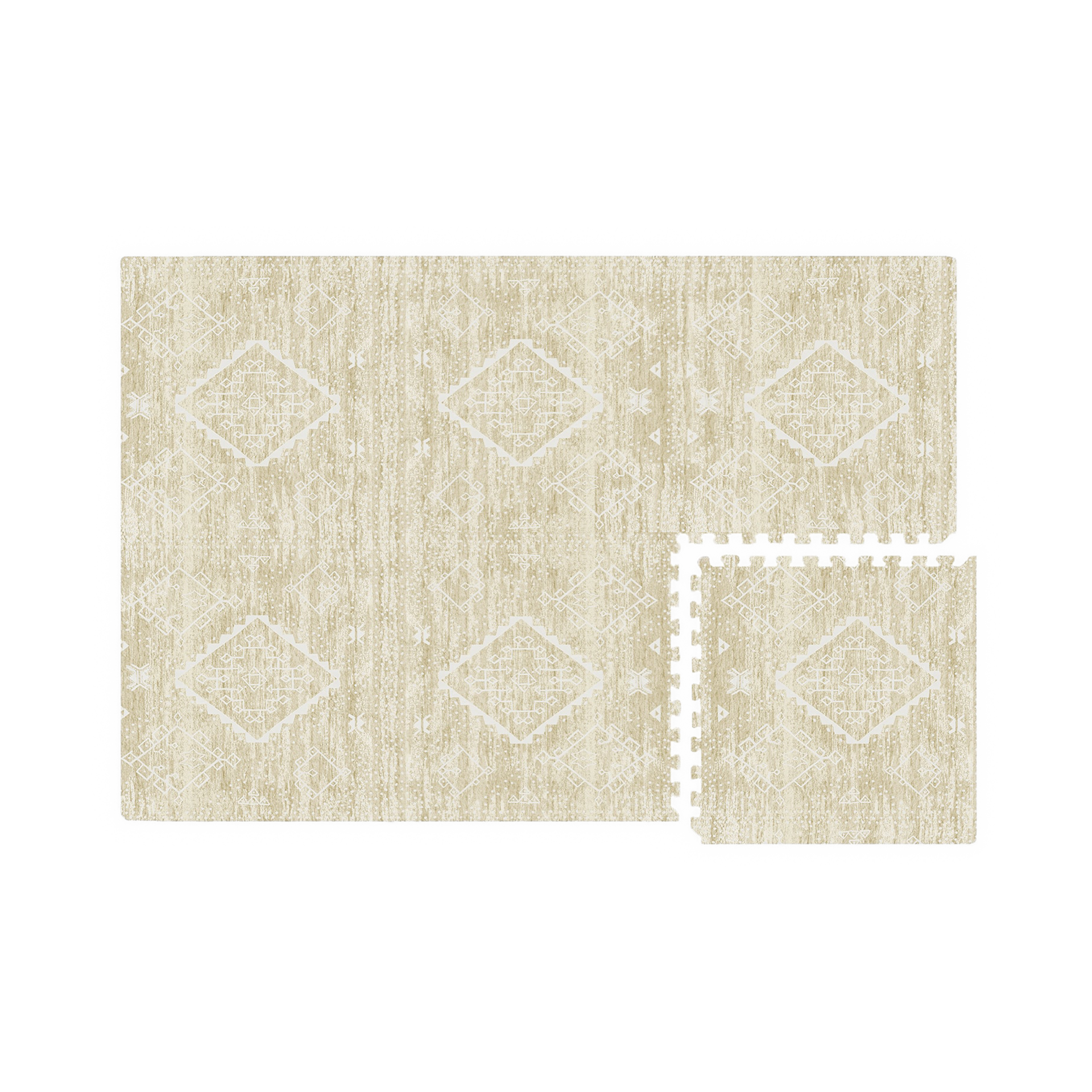 House of Noa Little Nomad Play Mat | Ula - Straw, 6X8.