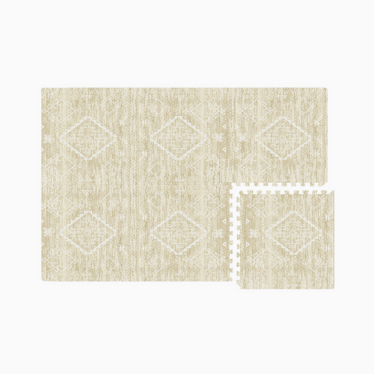 House of Noa Little Nomad Play Mat | Ula - Straw, 6X8.