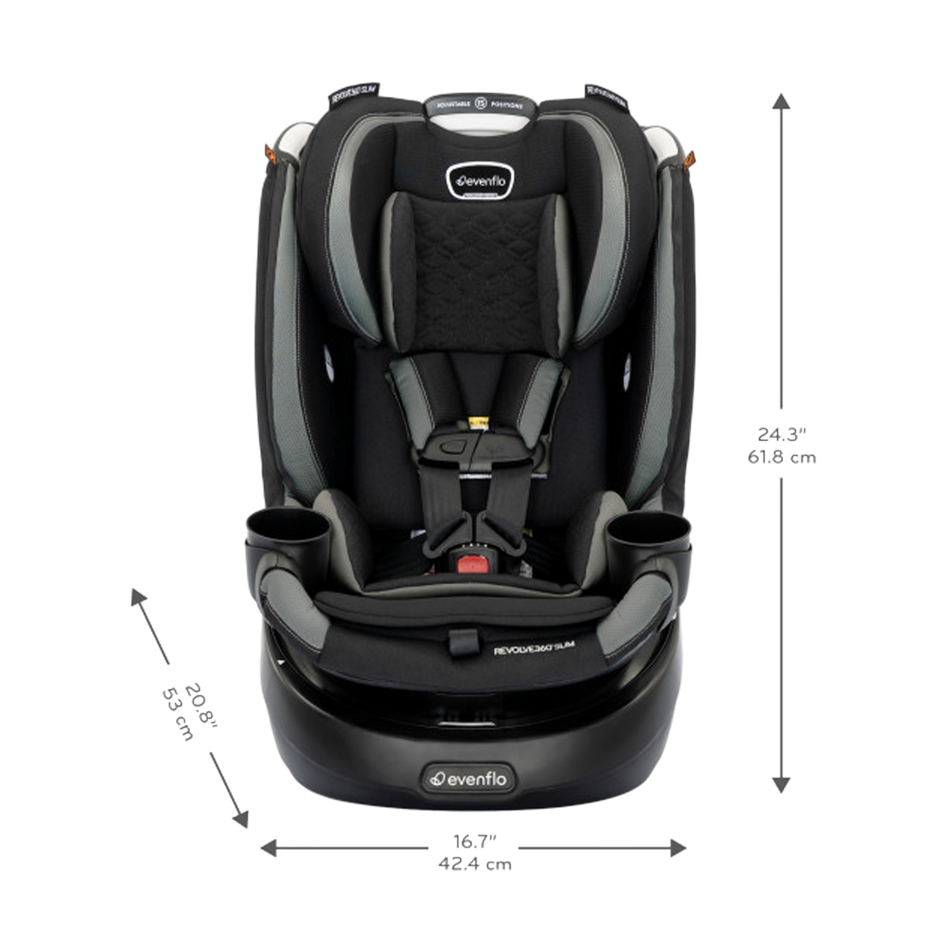 Evenflo Revolve 360 Slim 2 in 1 Convertible Rotating Car Seat Salem